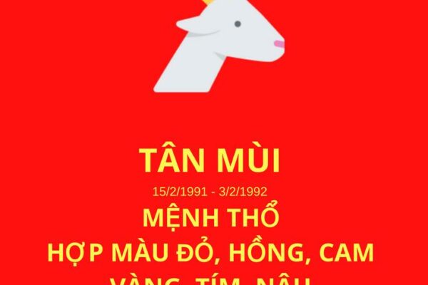 Sinh năm 1991 mệnh gì? Tuổi Tân Mùi hợp tuổi nào & Màu gì?