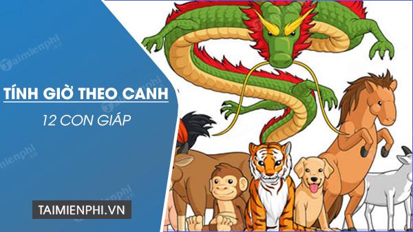 Cách tính giờ theo canh, tính giờ theo 12 con giáp chuẩn nhất