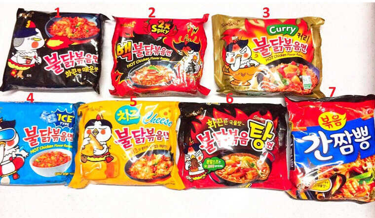 Các loại mì Samyang được yêu thích nhất hiện nay