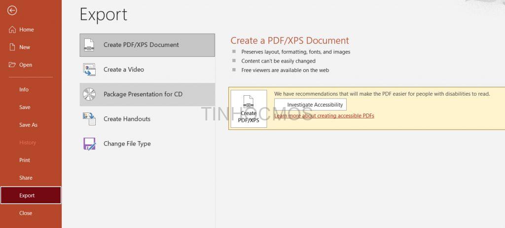 Bạn đã biết 4 cách chuyển Powerpoint sang PDF chưa?