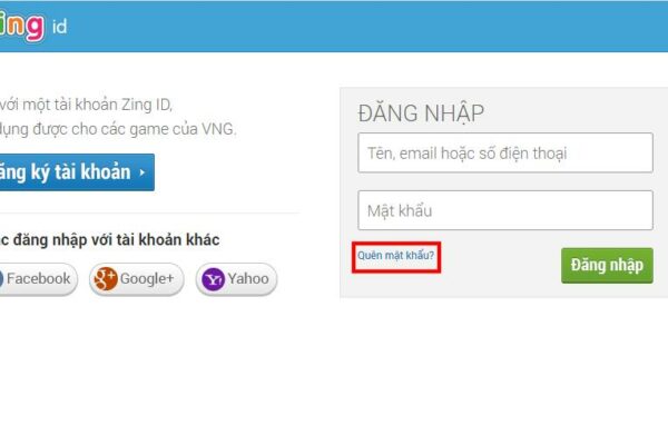 Tìm hiểu cách thay đổi, lấy lại mật khẩu tài khoản Zing ID