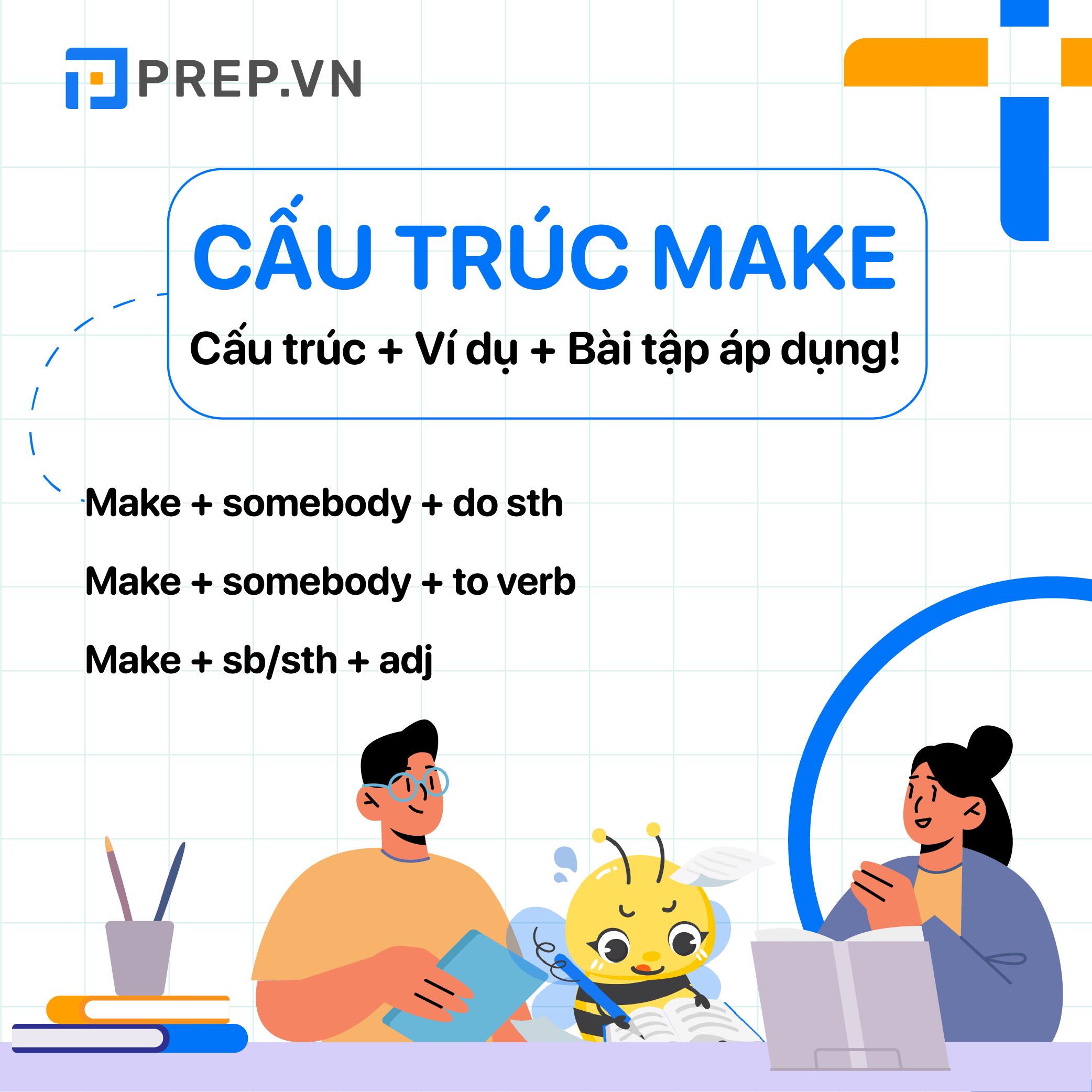 Cấu trúc Make và các cụm từ với Make thông dụng trong tiếng Anh!