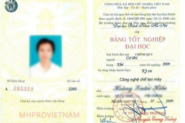 Mua bằng cao đẳng thật 100% không giả