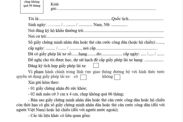 Hồ sơ thi bằng lái xe máy gồm những giấy tờ gì? Nộp ở đâu?