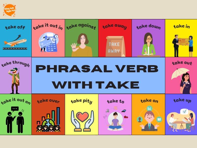 Tổng hợp các Phrasal verb với take thông dụng trong tiếng Anh 