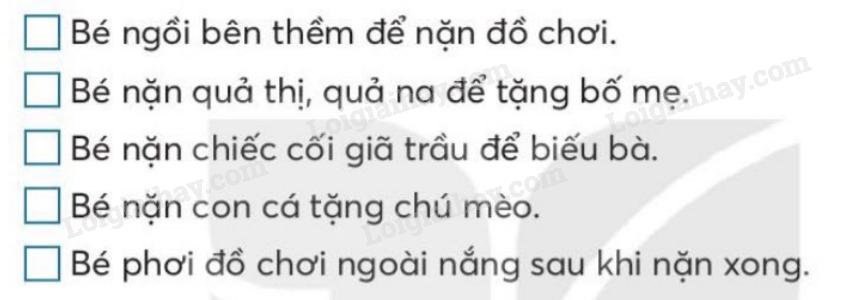 Giải Bài 24: Nặn đồ chơi VBT Tiếng Việt 2 tập 1 Kết nối tri thức với cuộc sống