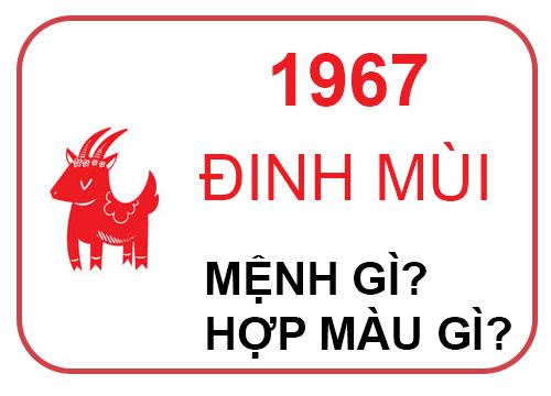 Người sinh năm 1967 mệnh gì? Tuổi con gì? Hợp và kỵ màu nào?