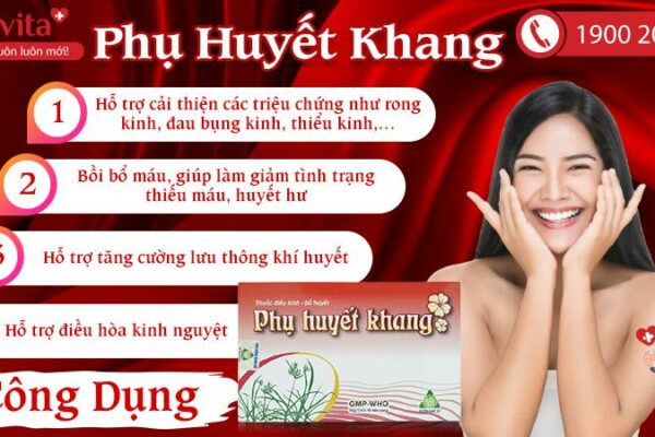 Phụ Huyết Khang Hỗ Trợ Bổ Máu, Điều Hòa Kinh Nguyệt(Hộp 50 Viên)