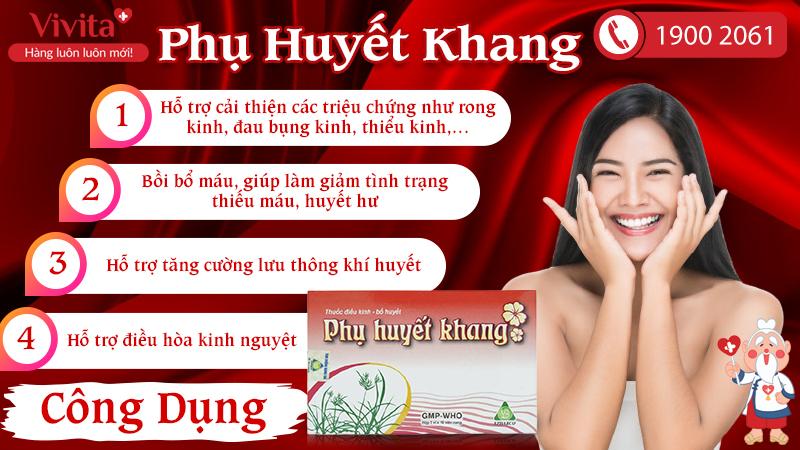 Phụ Huyết Khang Hỗ Trợ Bổ Máu, Điều Hòa Kinh Nguyệt(Hộp 50 Viên)