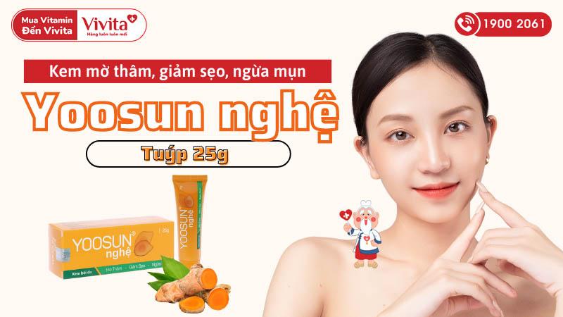 Kem mờ thâm, giảm sẹo, ngừa mụn Yoosun nghệ | Tuýp 25g