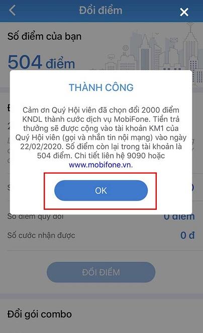 Cách đổi điểm KNDL MobiFone (kết nối dài lâu) nhận tới 350 phút gọi miễn phí