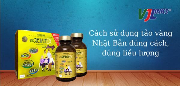 Cách sử dụng tảo vàng Nhật Bản đúng cách, đúng liều lượng