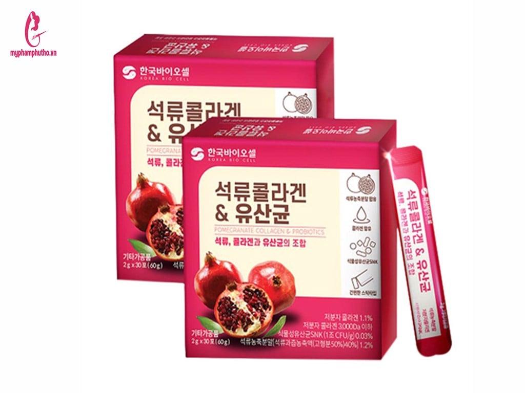 Bột Collagen Lựu Đỏ Hàn Quốc Bio Cell