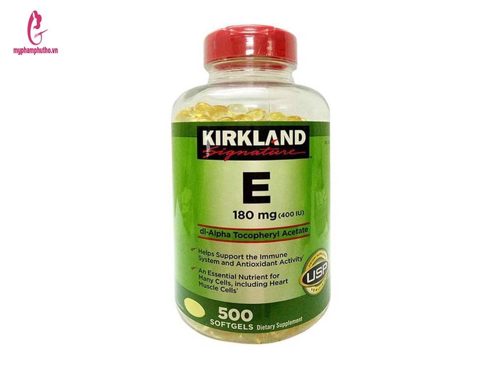 Viên uống Vitamin E Vàng 400 IU Kirkland Mỹ