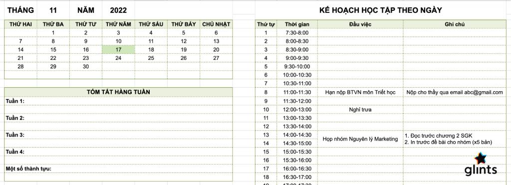 Mẫu Kế Hoạch Học Tập Của Sinh Viên: 6 Mẹo Lập Kế Hoạch Hiệu Quả