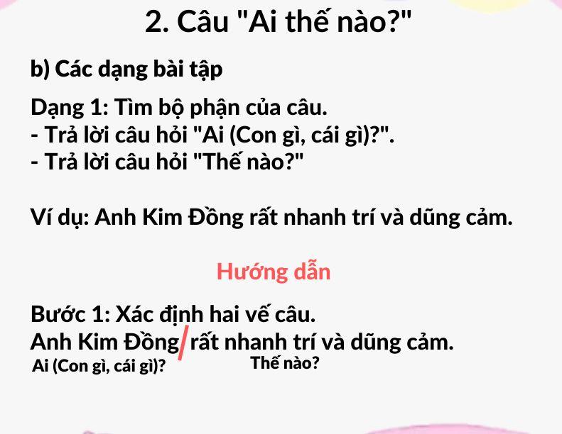 Đặt câu theo mẫu Ai thế nào? cho ví dụ Tiếng Việt Lớp 4