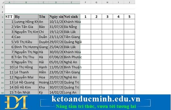 Mẹo tự động điều chỉnh độ rộng ô trong Excel cực nhanh và đơn giản – Kế toán Đức Minh.