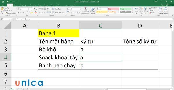 Cách đếm số lần xuất hiện ký tự trong Excel đơn giản và chuẩn nhất