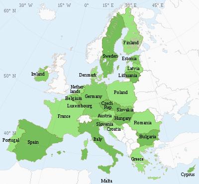 27 nước thành viên Châu Âu (EU) gồm những quốc gia nào?