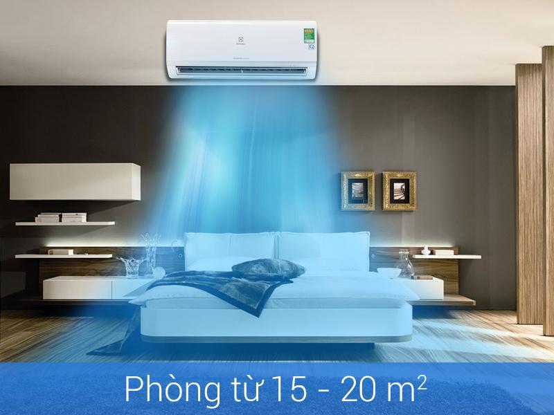 Nên lắp đặt điều hòa 12000btu dùng cho phòng bao nhiêu m2?