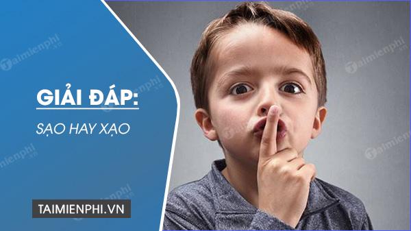 Sạo hay xạo, từ nào viết đúng chính tả Việt Nam?