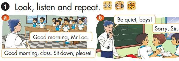 Tiếng Anh lớp 3 unit 6 – Stand up!
