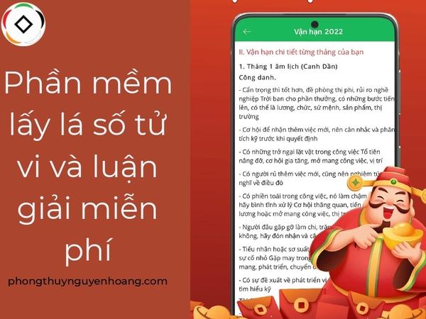 Top 11 phần mềm lấy lá số tử vi và luận giải miễn phí