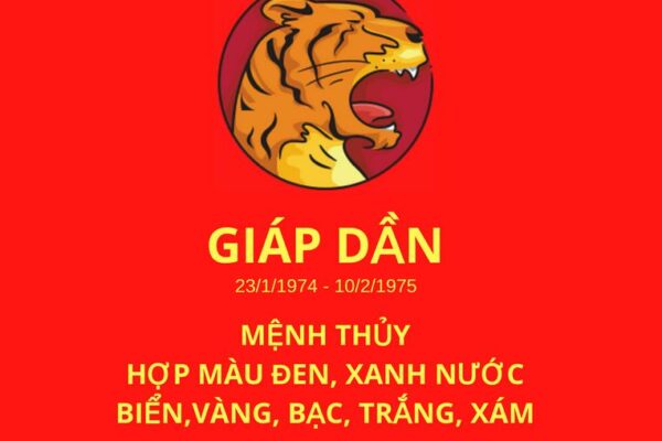Sinh năm 1974 Mệnh gì? Tuổi Giáp Dần hợp Tuổi nào & Màu gì? Sinh năm 1974 Mệnh gì? Tuổi Giáp Dần hợp Tuổi nào & Màu gì?