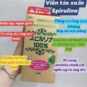 JAPAN ALGAE – Tảo xoắn SPIRULINA 2200 viên của Nhật Bản