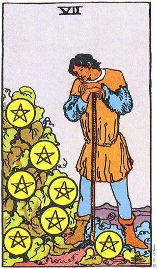 Seven of Pentacles, Eight of Pentacles, Nine of Pentacles và Ten of Pentacles trong tình yêu và mối quan hệ