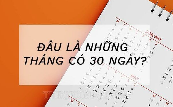 Đâu là những tháng có 30 ngày? Cách tính số ngày của tháng