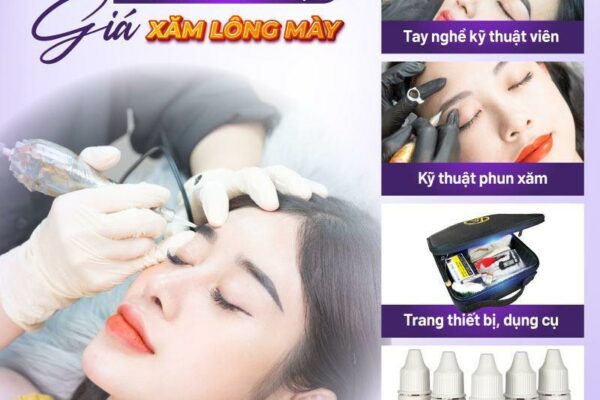 Phun chân mày giá bao nhiêu? Cập nhật bảng giá 2023