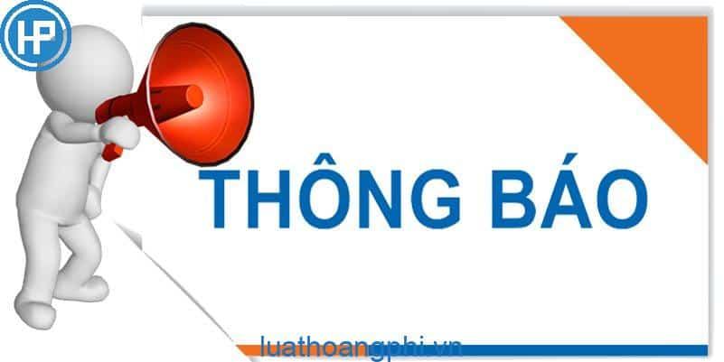 Thông báo là gì? Các loại thông báo?