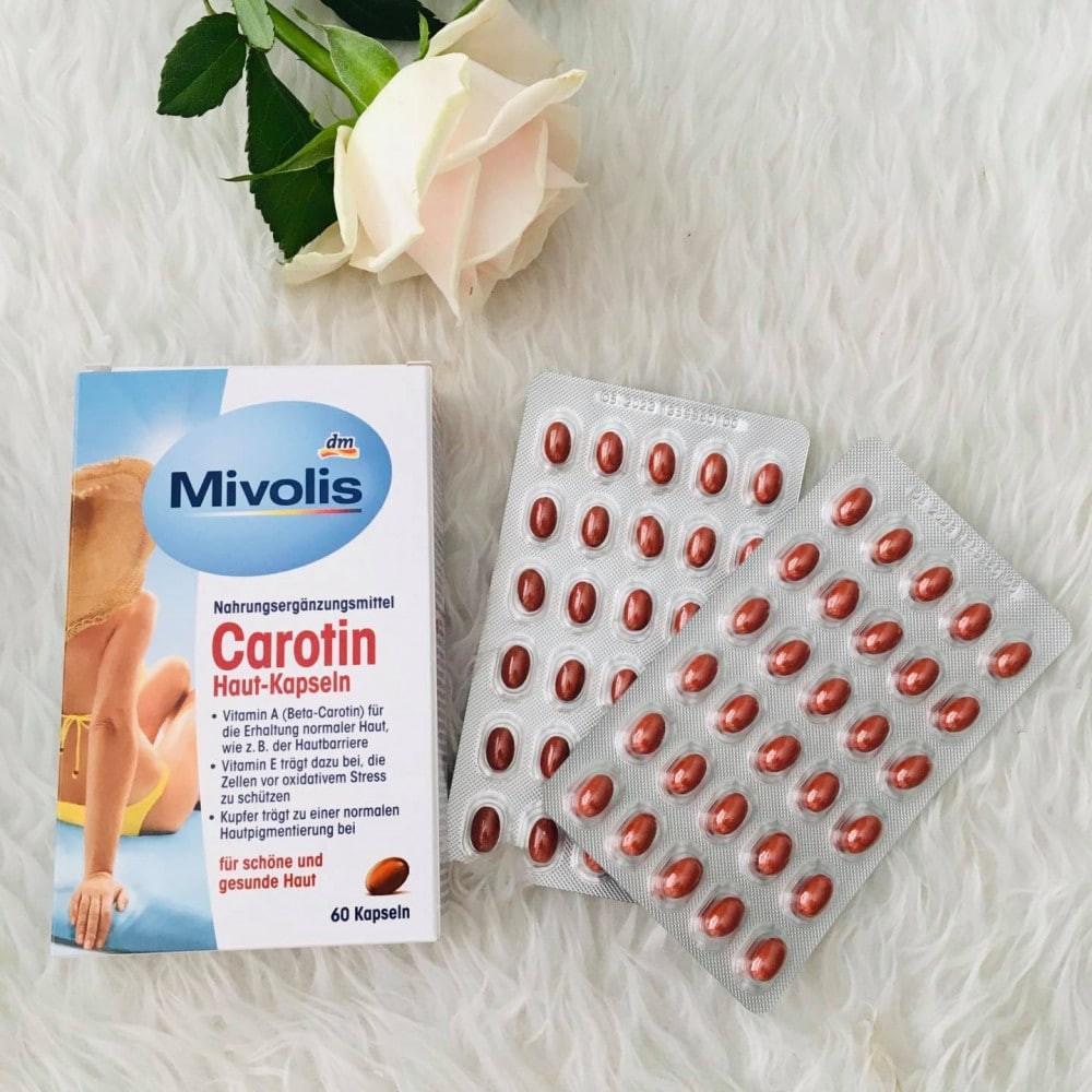 Viên uống chống nắng Mivolis Carotin của Đức có tốt không?