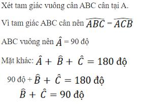 Tam Giác Vuông Cân là gì, có tính chất gì? Điều kiện và định nghĩa cho Ví dụ