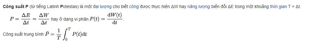 Công suất điện là gì? Công thức tính công suất điện tiêu thụ chính xác nhất