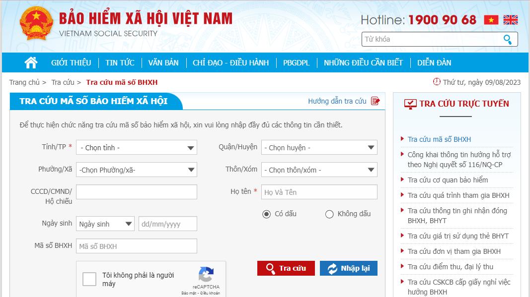 Hướng dẫn tra cứu, xem thông tin BHXH/BHYT online