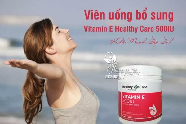 Viên uống bổ sung Vitamin E Healthy Care 500IU 200 viên của Úc