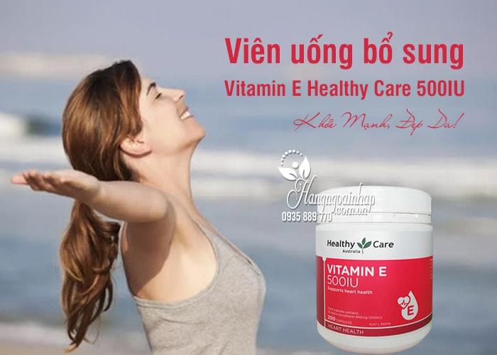 Viên uống bổ sung Vitamin E Healthy Care 500IU 200 viên của Úc