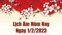 Lịch âm 31/1, xem âm lịch hôm nay thứ Ba ngày 31/1/2023 là ngày tốt hay xấu? Lịch vạn niên 31/1/2023