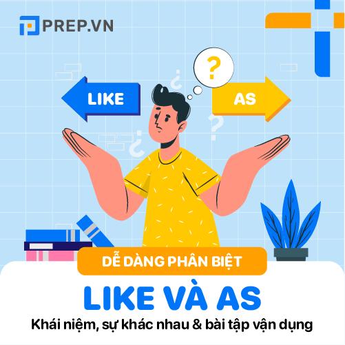 Like và As là gì? Một số tiêu chí so sánh Like và As trong tiếng Anh