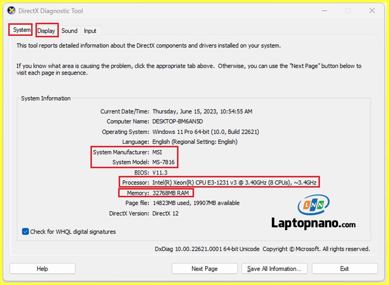 Hướng dẫn cách kiểm tra cấu hình máy tính laptop chi tiết và chính xác