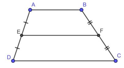 Công thức tính đường trung bình của hình thang và bài tập có lời giải