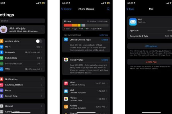 Giải phóng dung lượng iPhone bằng cách xóa Tài liệu & Dữ liệu
