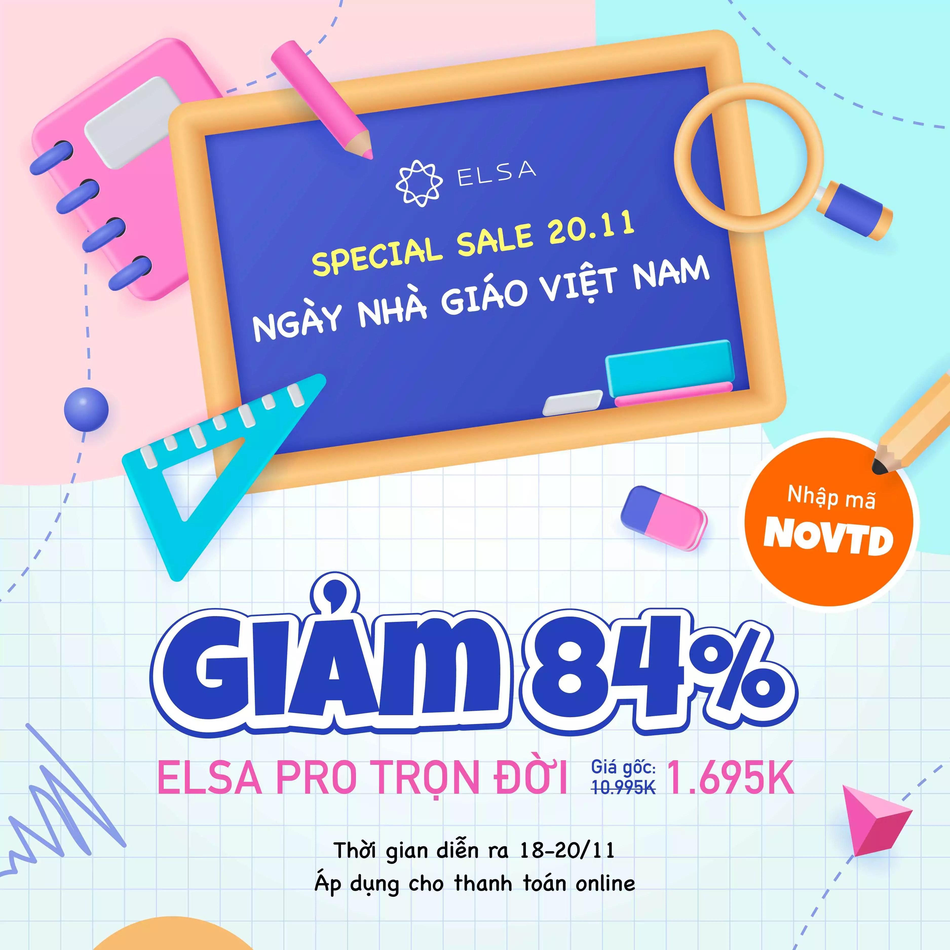 Mua ELSA Pro giảm 84%