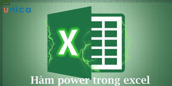 Cách sử dụng hàm power trong excel để tính bình phương, lũy thừa