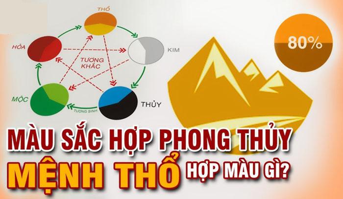 Mệnh Thổ hợp màu gì, kỵ màu gì nhất trong phong thủy