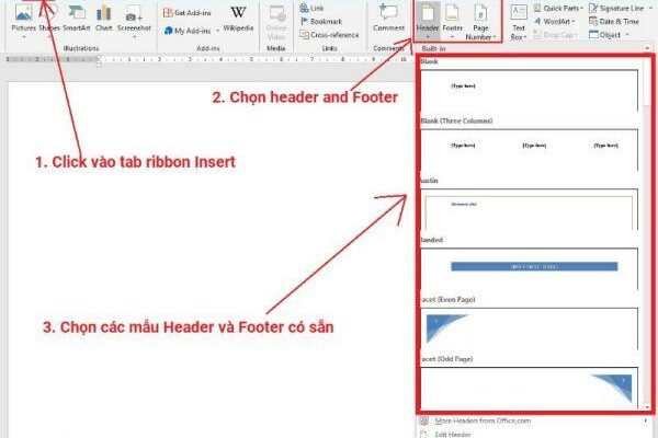 Cách tạo header và footer trên word mà bạn chưa chắc đã biết