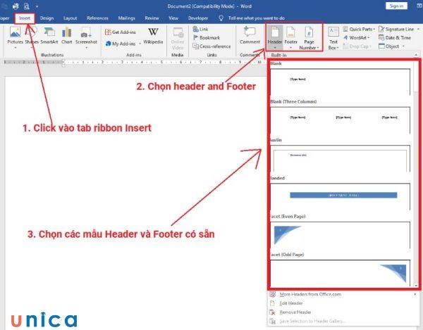 Cách tạo header và footer trên word mà bạn chưa chắc đã biết