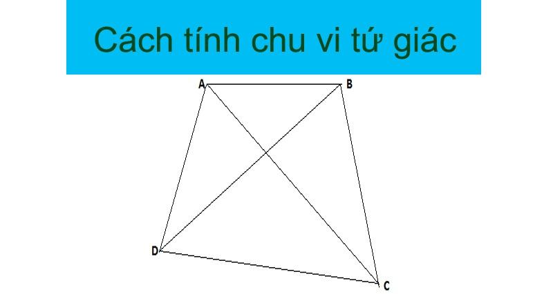 Công thức tính chu vi hình tứ giác: Lý thuyết, các dạng toán và bài tập có lời giải